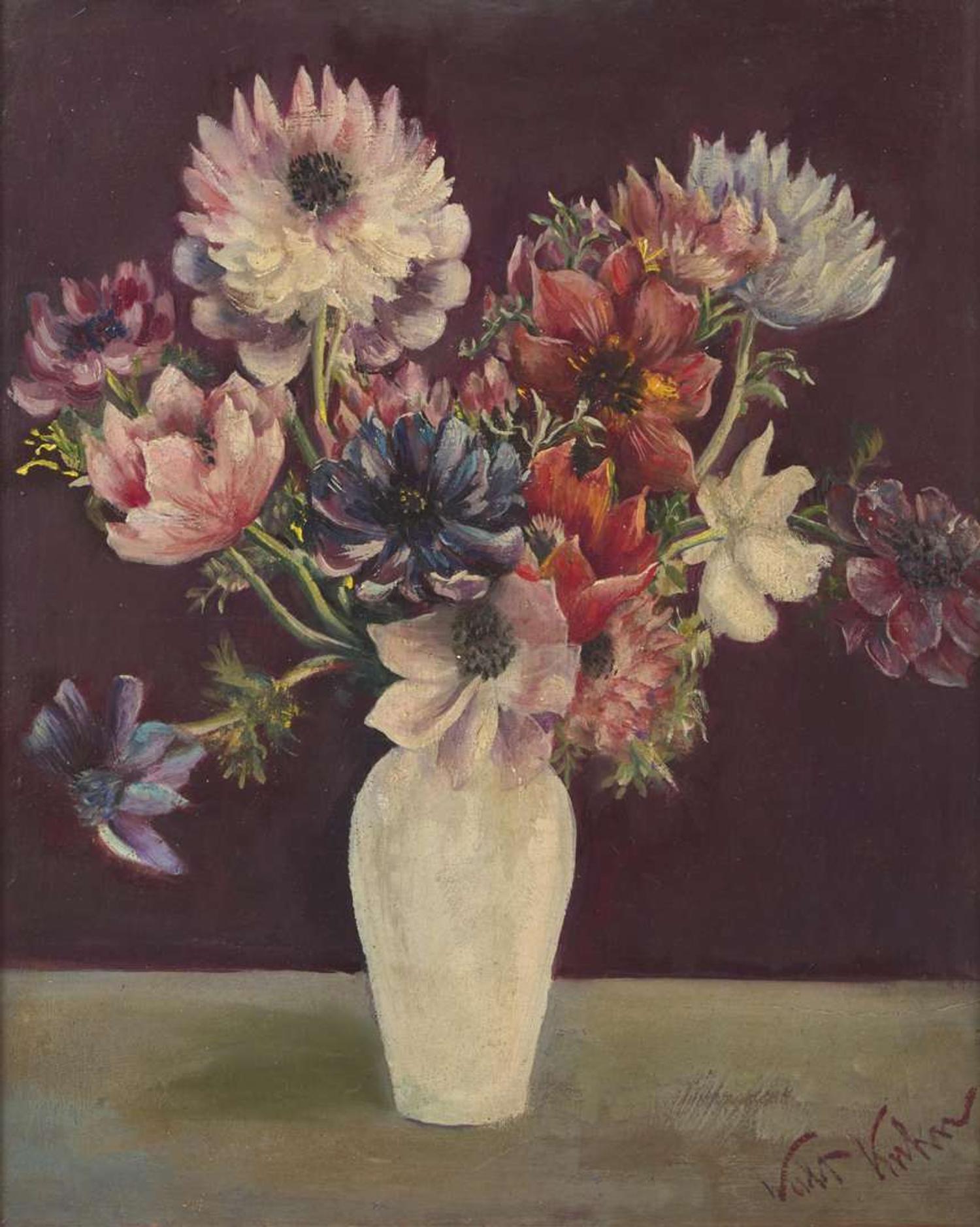 Walt Kuhn (American, 1877-1949) - Still Life with Flowers