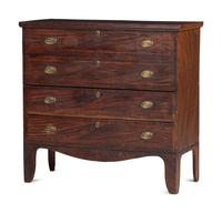 A Country Grain Painted Maple Two-Drawer Blanket Chest