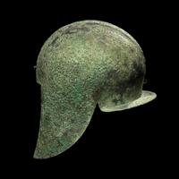 An Illyrian Bronze Helmet Incised with Two Horse Heads