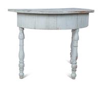 A Swedish Painted Demilune Console Table