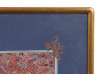 Three Chinese Embroidered and Woven Silk Panels