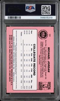 A 1996 Stadium Club Finest Michael Jordan 1984 Star Reprint Basketball Card No. 24 (PSA 8 NM-MT)