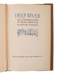[MUSIC]. THURMAN, Howard. Deep River: An Interpretation of Negro Spirituals. Mills College, CA: The Eucalyptus Press, 1945.