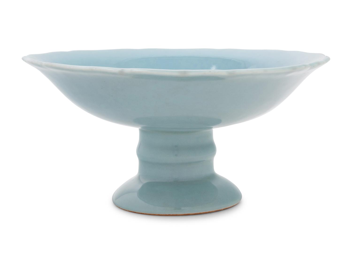 A Clair-de-Lune Glazed Porcelain Stem Dish