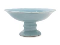 A Clair-de-Lune Glazed Porcelain Stem Dish