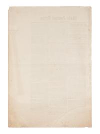 [LINCOLN ASSASSINATION]. State Journal Extra . Springfield, 15 April 1865.