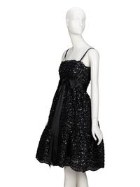 Bill Blass, Sequined Black Cocktail Dress