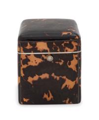 An English Tortoise Shell Veneered Tea Caddy