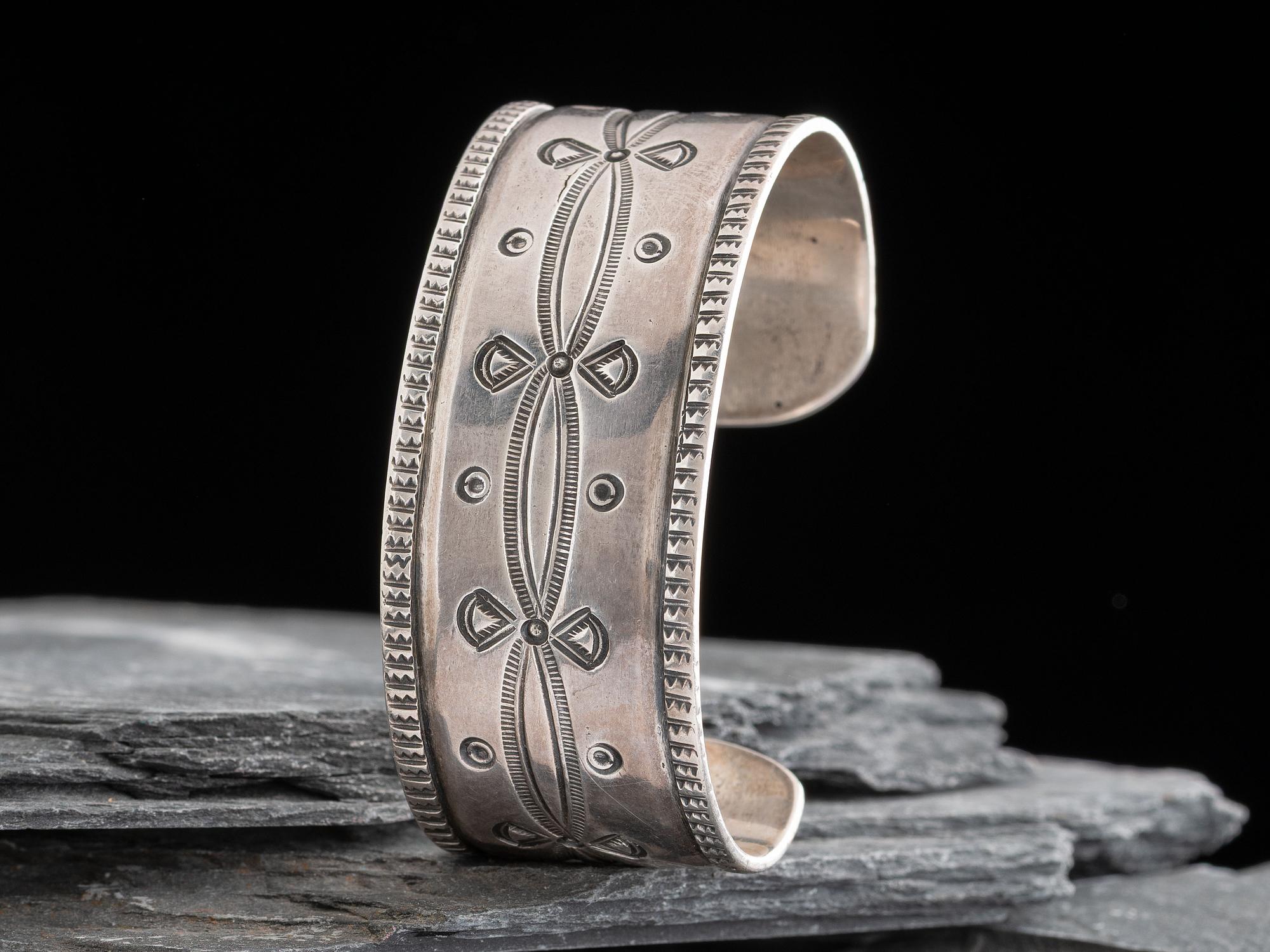 Navajo Stamped Ingot Cuff Bracelet