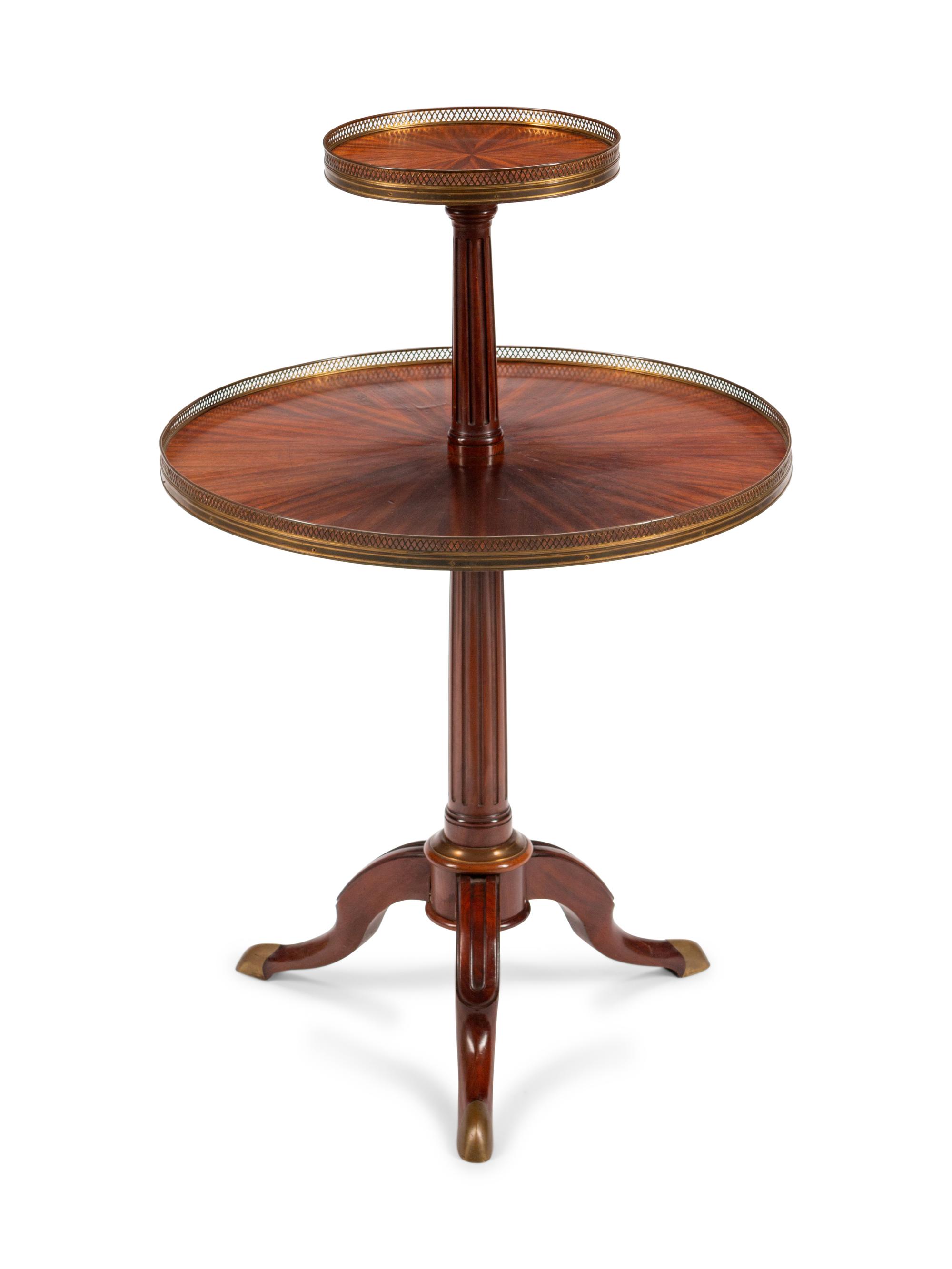 A Directoire Brass-Mounted Mahogany Serviteur Muet — 19TH CENTURY