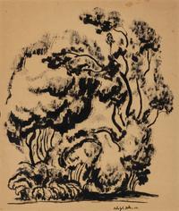 Adolf Arthur Dehn (American, 1895-1968) — Untitled (Landscape) , 1926