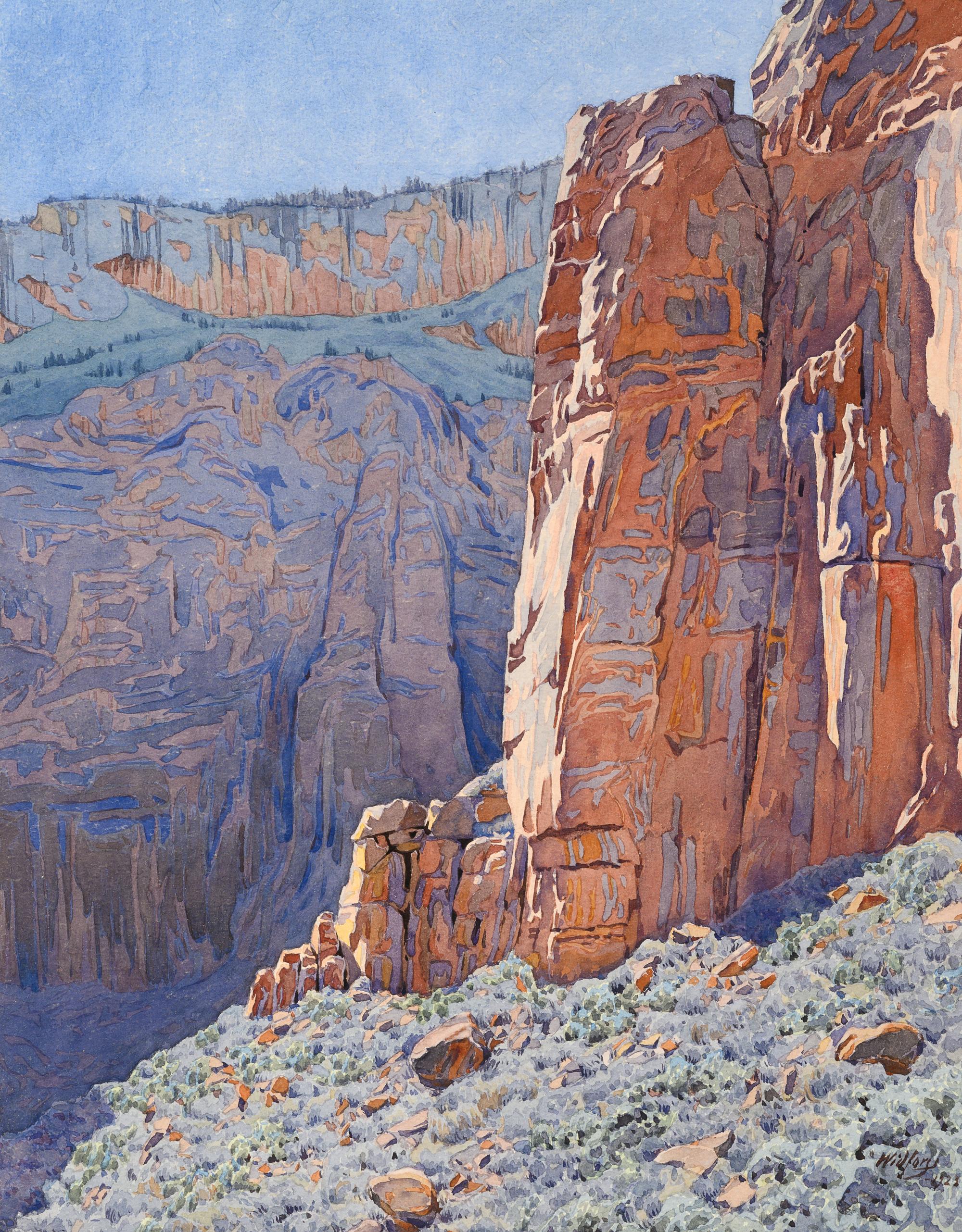 Canyon Walls in the Sunlight