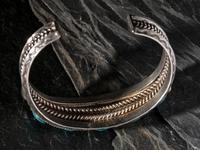 Navajo Silver and Turquoise Cuff Bracelet