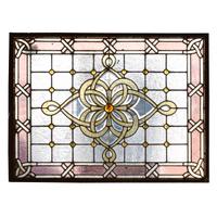 A Stained Glass Window 47" W x 1" D x 36" H — United States, 19th Century