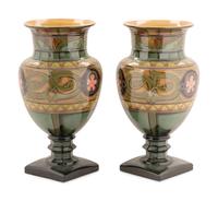 A Pair of Royal Bonn Pottery Vases