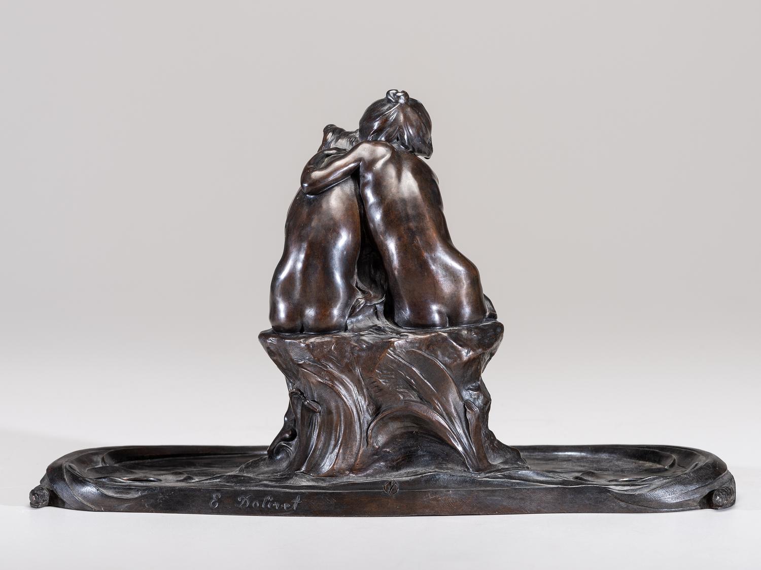 Figural Inkwell, circa 1900