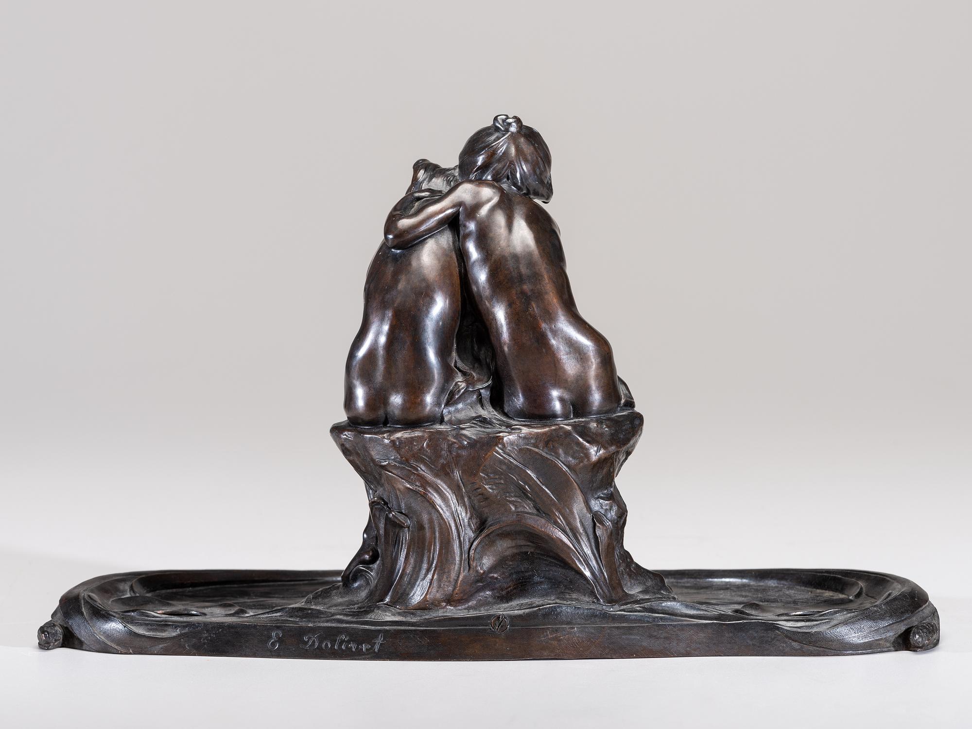 Figural Inkwell, circa 1900