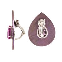 Sabbadini, Pink Sapphire, Titanium, and Gold Earrings
