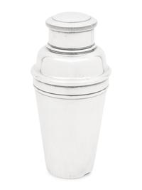 A Group of Three Silver-Plate Cocktail Shakers