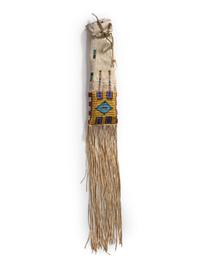 Sioux Beaded Hide Tobacco Bag