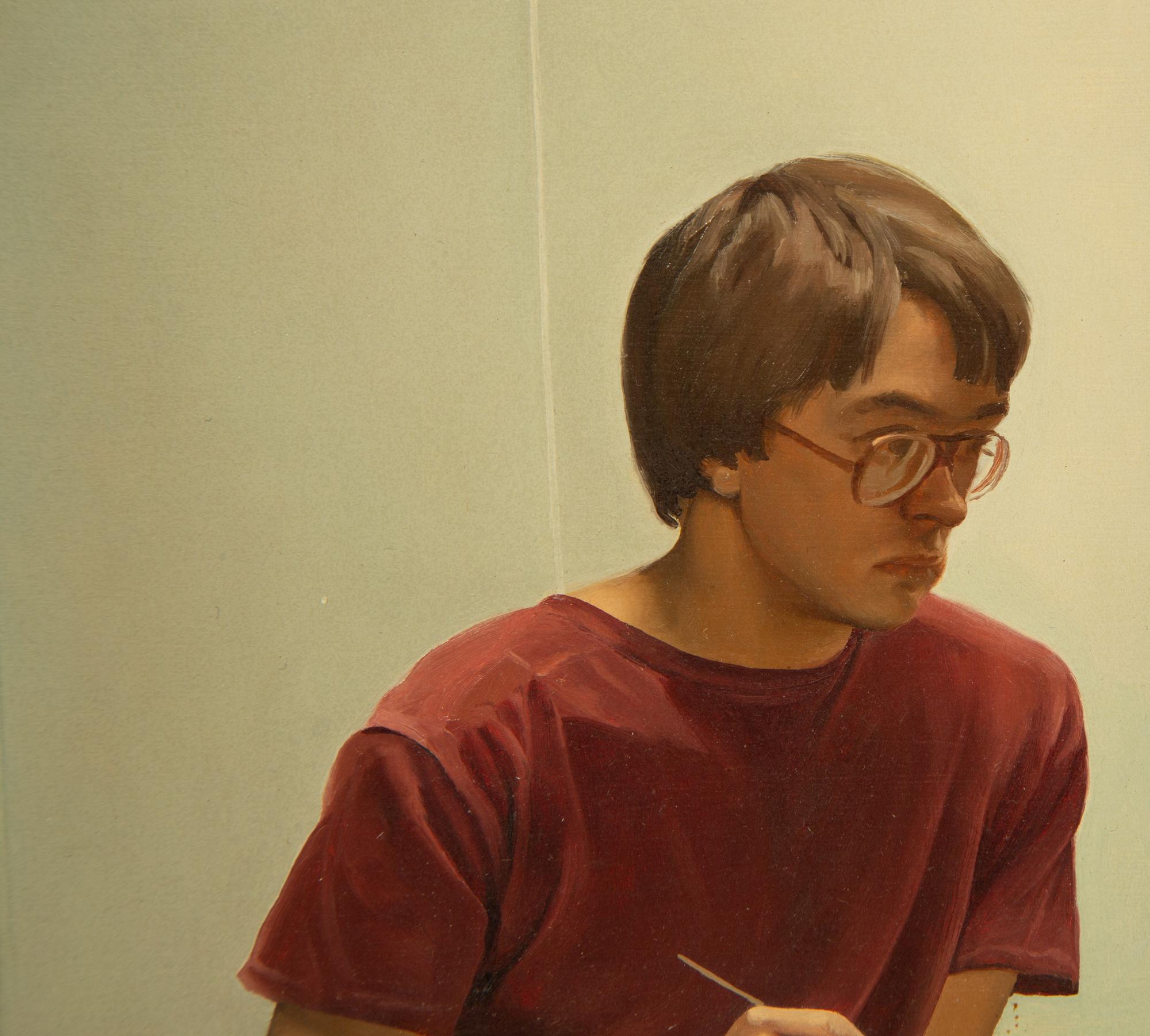 Young Man Writing