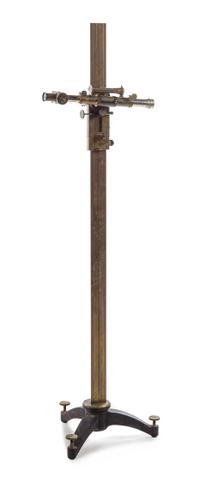 A German Brass and Metal Surveyor Theodolite Height 55 inches. — MAX KOHL, CHEMNITZ, 19TH CENTURY