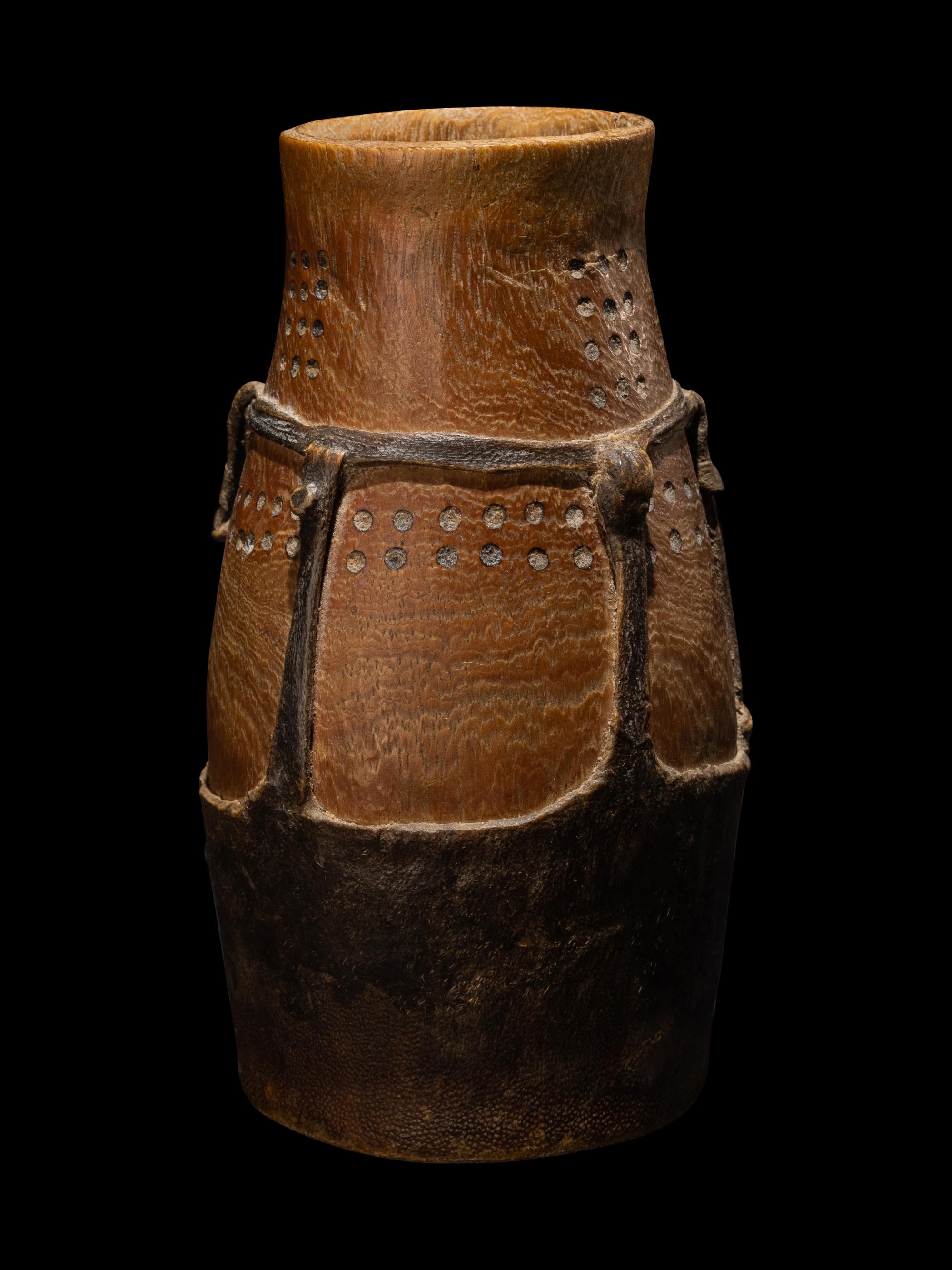 A Turkana Wood and Hide Eburi