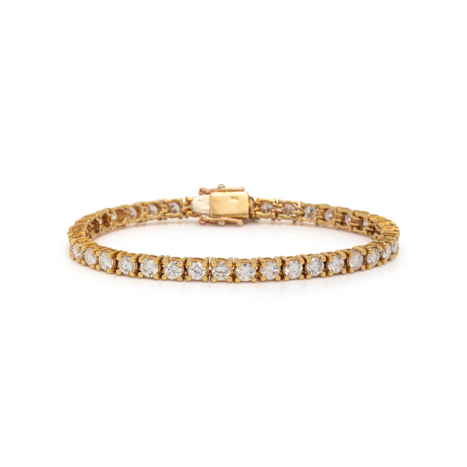 DIAMOND AND YELLOW GOLD BRACELET