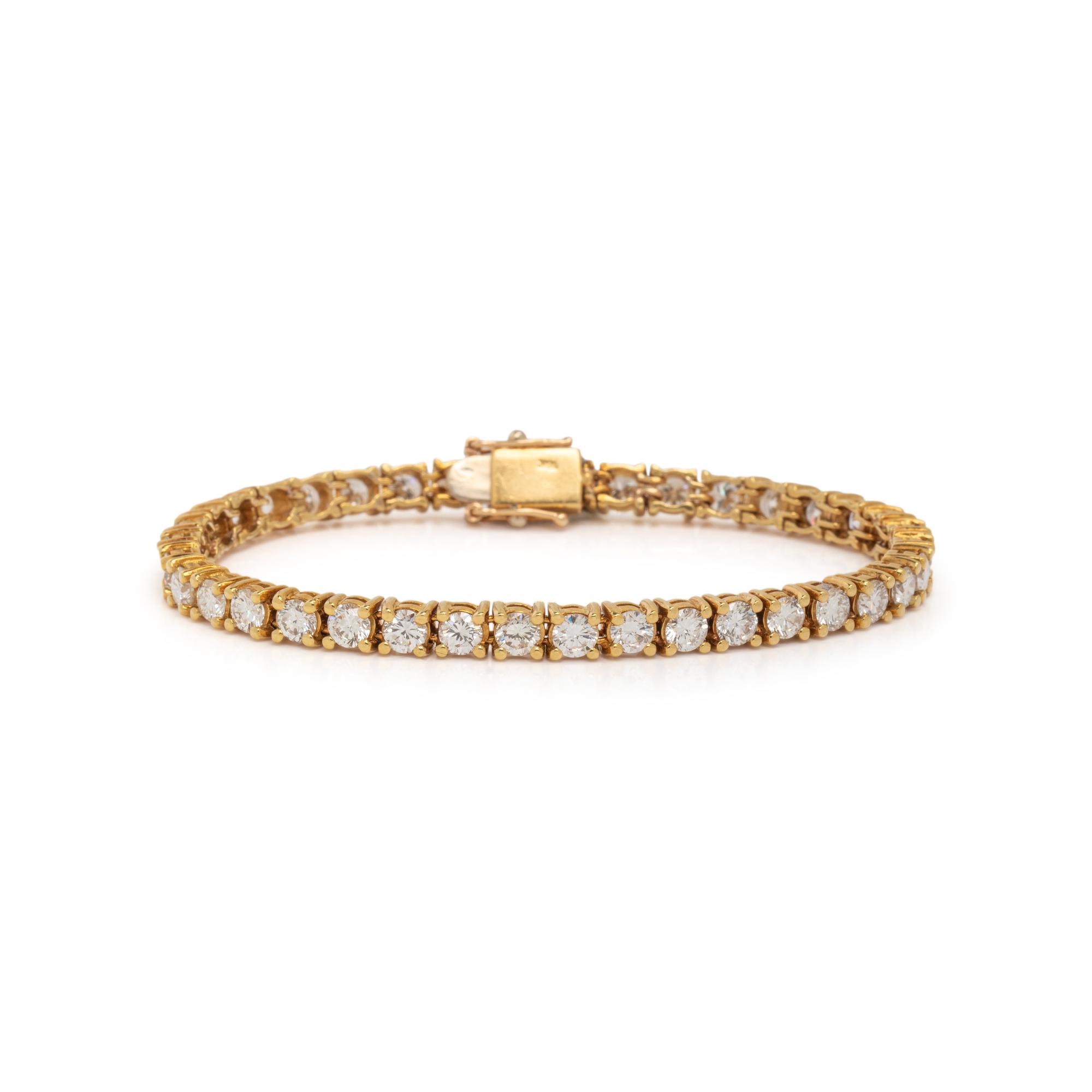 DIAMOND AND YELLOW GOLD BRACELET