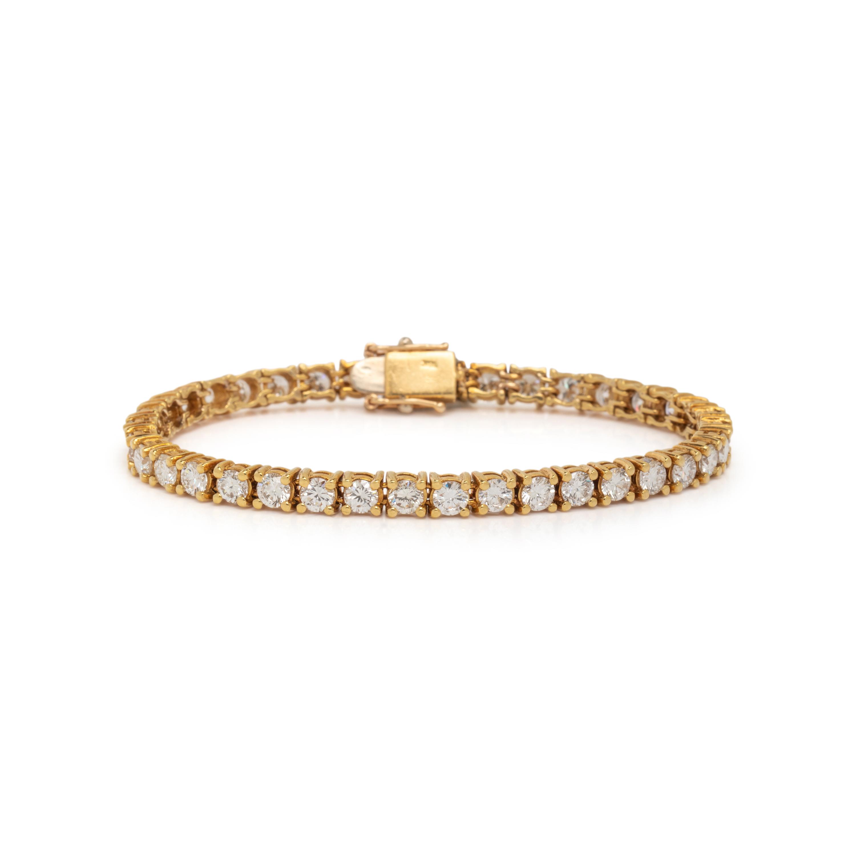 DIAMOND AND YELLOW GOLD BRACELET