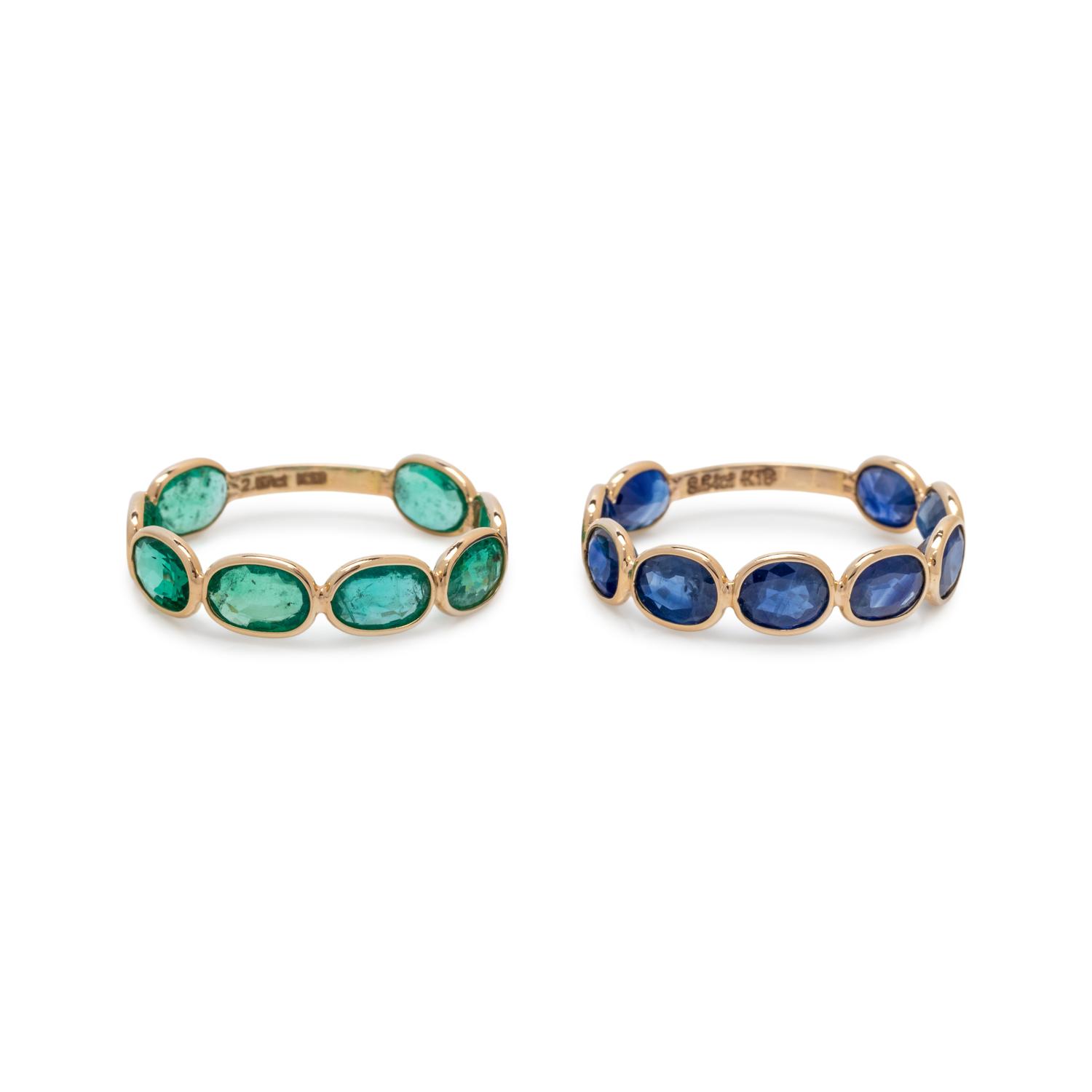 COLLECTION OF GEMSTONE RINGS