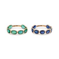 COLLECTION OF GEMSTONE RINGS