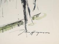 A Pair of Color Lithographs by John Haymson (American, 1902-1980)