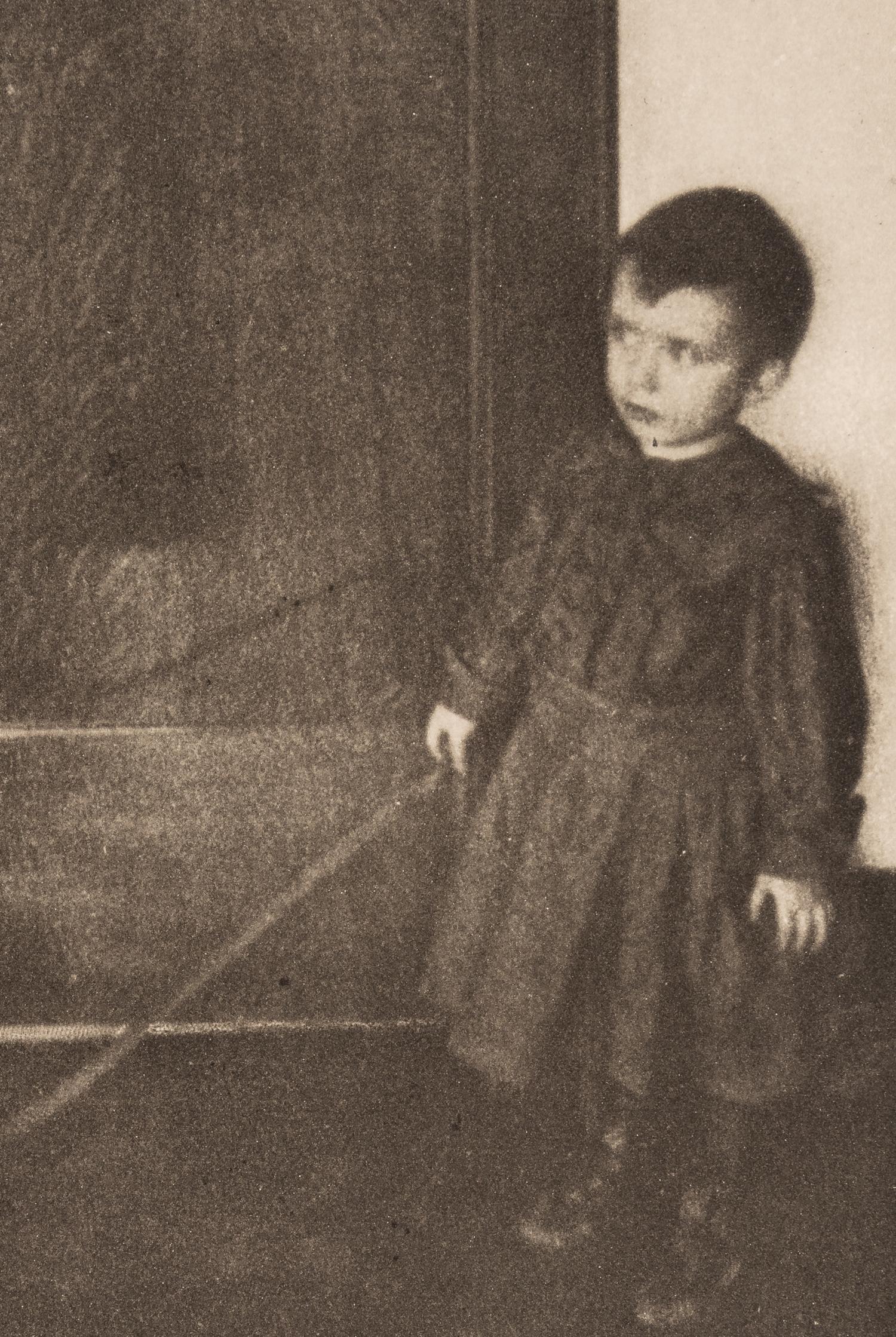 Clarence H. White (1871-1925) Boy with Wagon from "Camera Work, XXIII, 1908