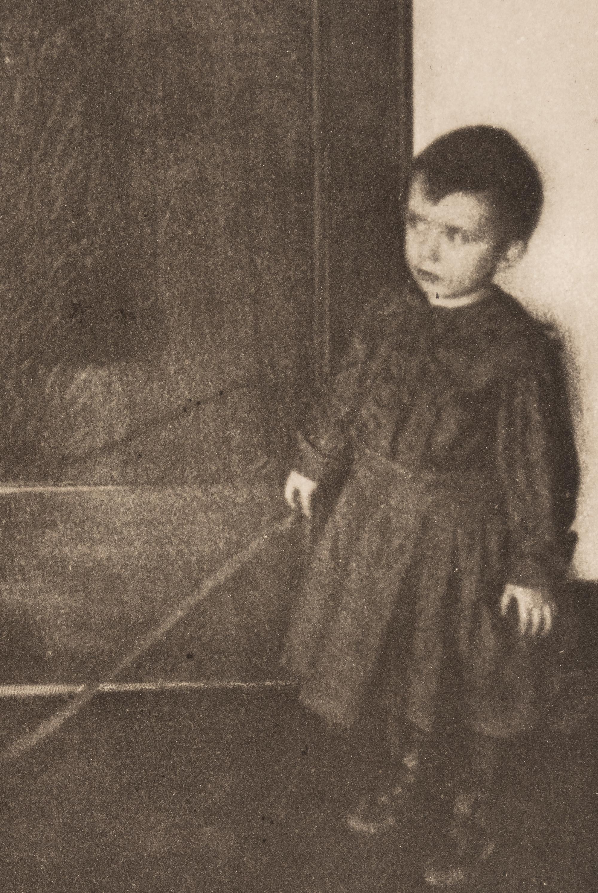 Clarence H. White (1871-1925) Boy with Wagon from "Camera Work, XXIII, 1908