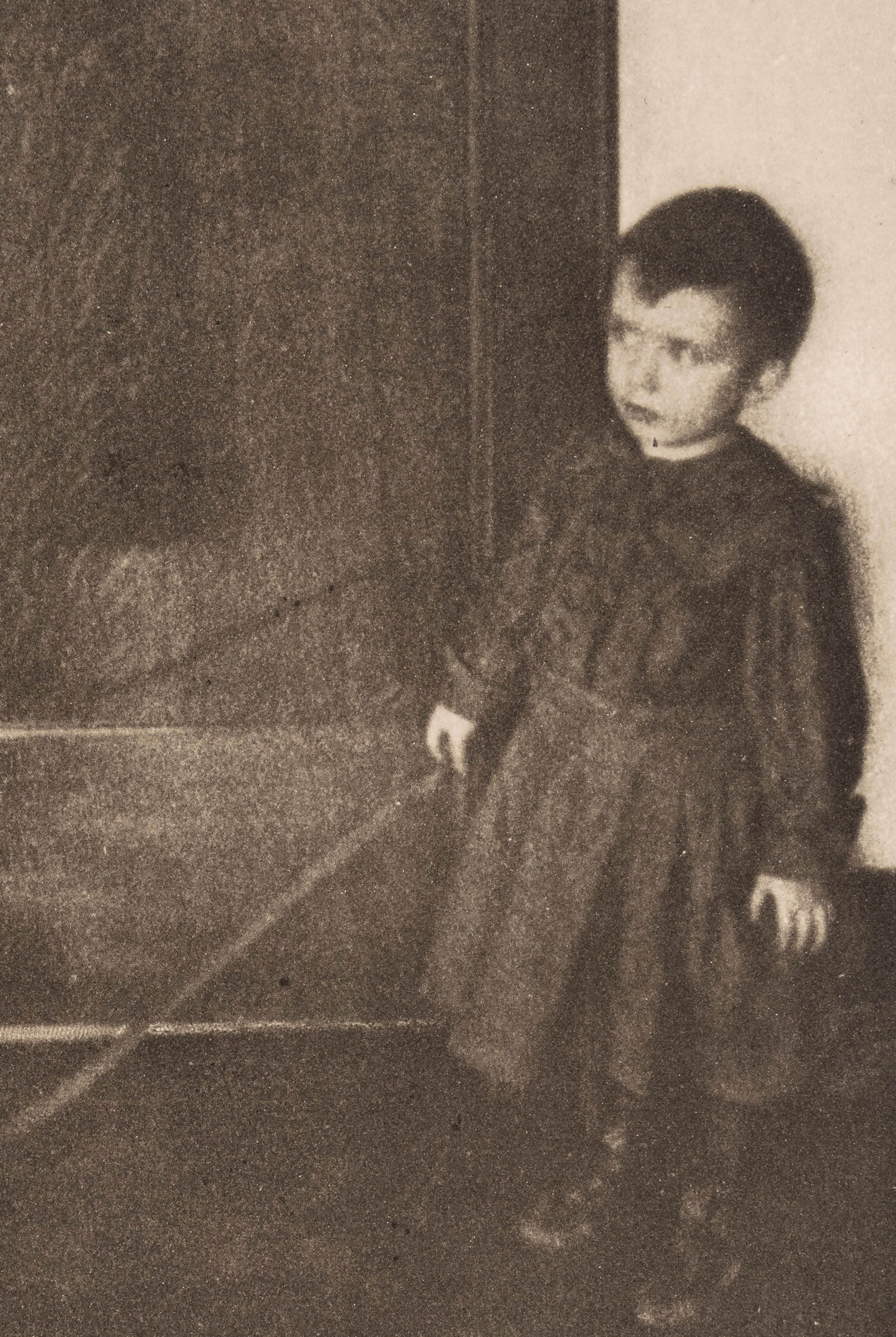 Clarence H. White (1871-1925) Boy with Wagon from "Camera Work, XXIII, 1908