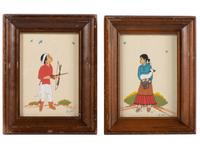 pair of portraits