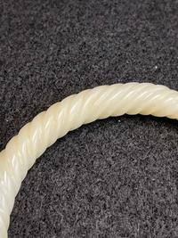 A Chinese white jade bangle 白玉手镯 Mid to late Qing dynasty ????