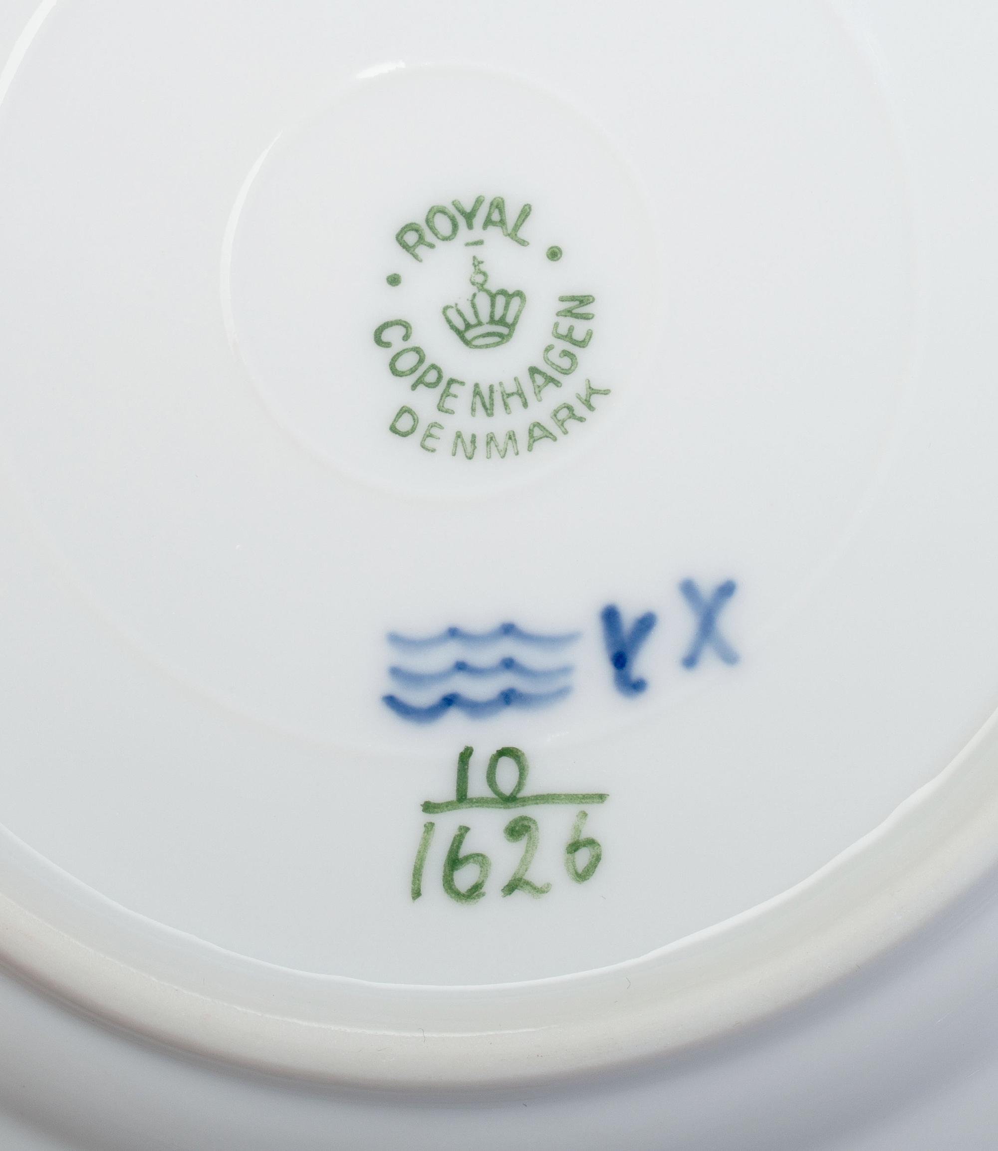 A Royal Copenhagen Porcelain Dinner Service