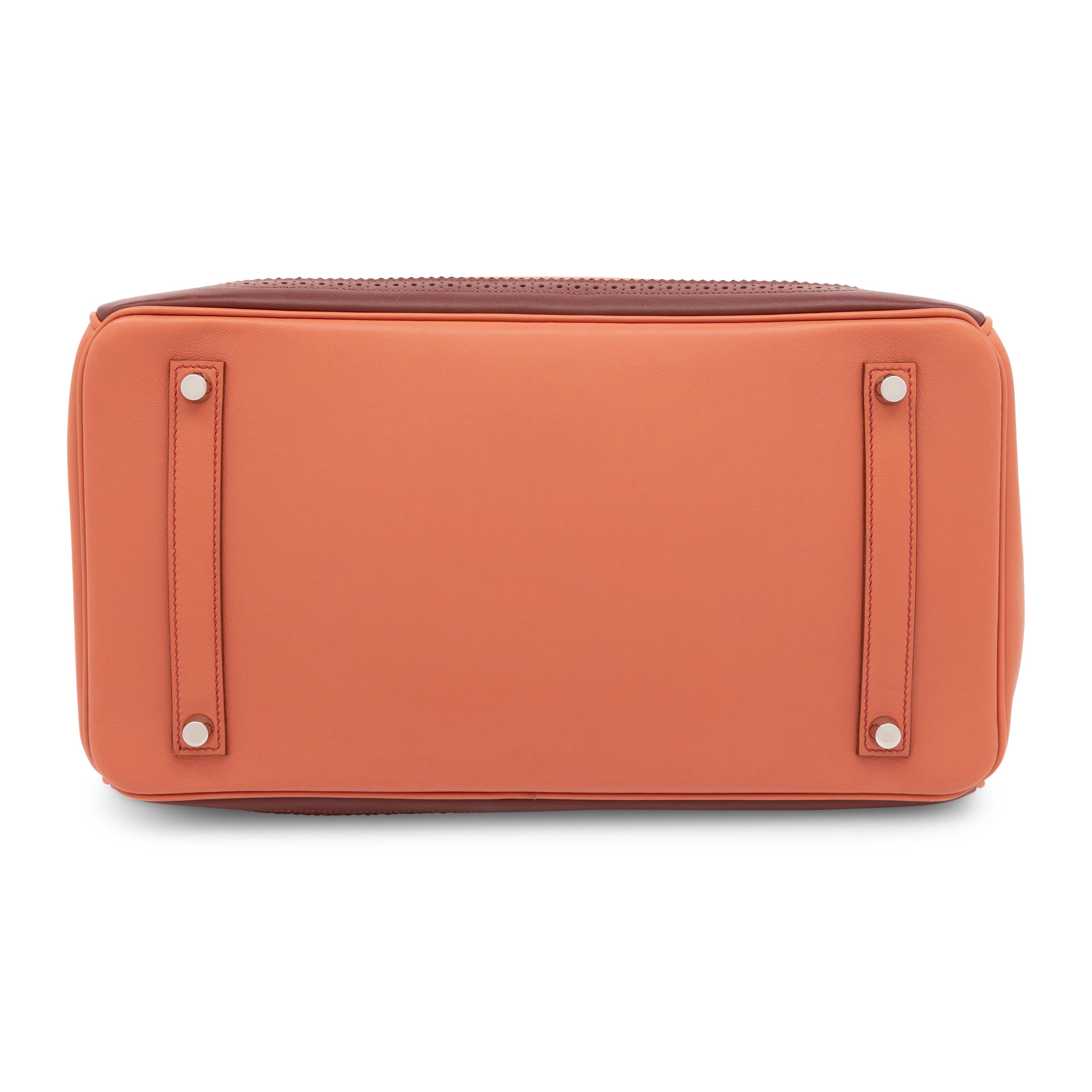 Hermès, Limited Edition Ghillies Birkin 35 in Rosy & Rouge H Swift