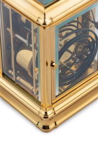 A L'Epee Brass Carriage Clock