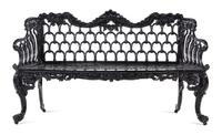 A Victorian Cast Metal "Rose Garden" Suite
