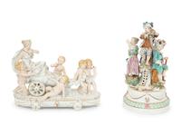 Two German Porcelain Figural Groups