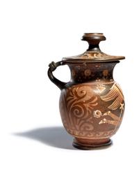 An Apulian Red-Figured Lidded Mug