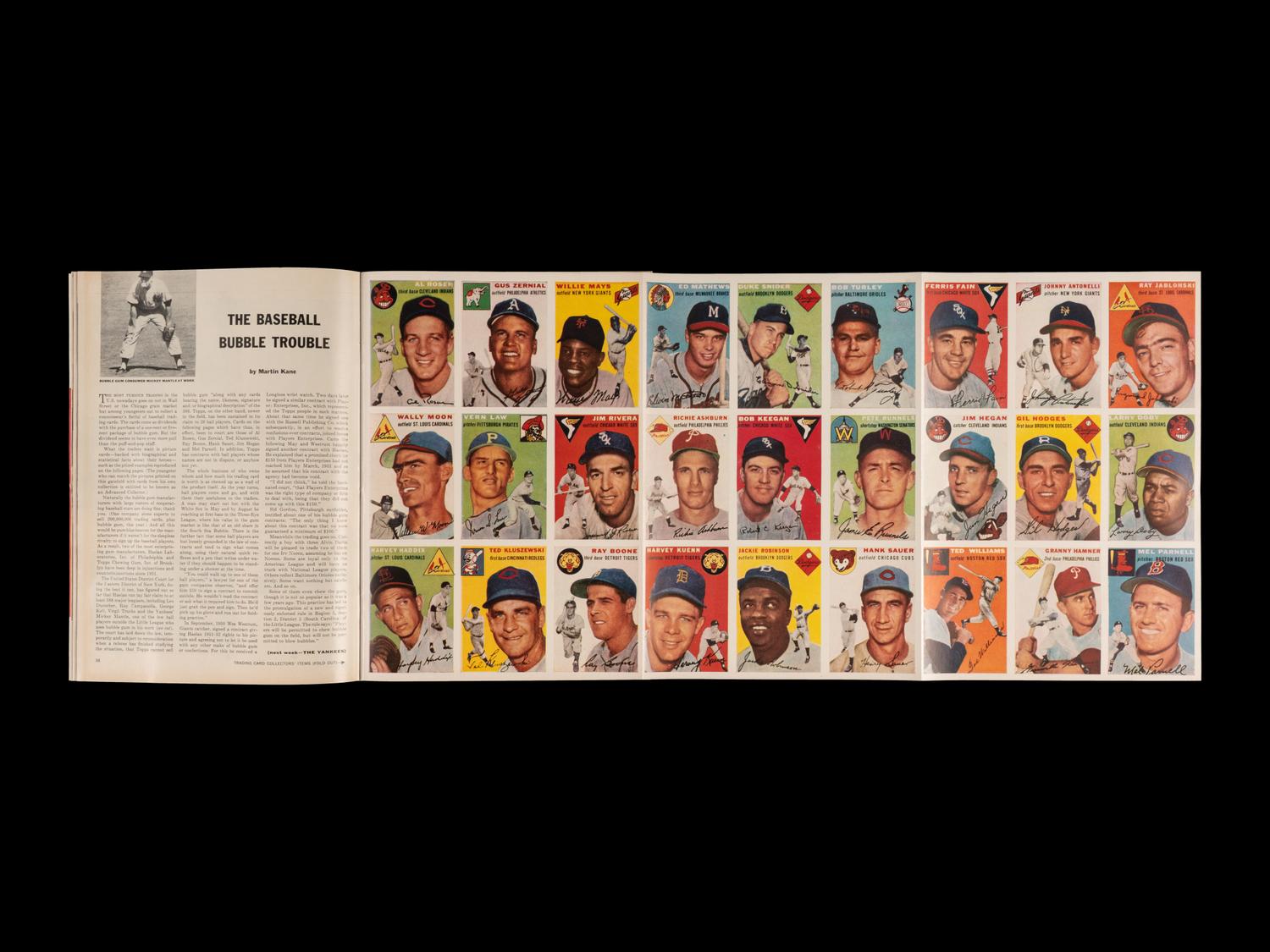 An Uncirculated 1954 First Issue of Sports Illustrated with Topps Baseball Cards Insert