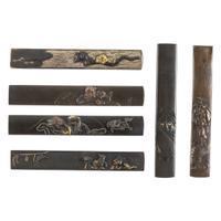 Lot of Six Attractive Kozuka Handles