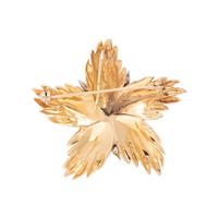 BICOLOR GOLD AND DIAMOND FLOWER PENDANT/BROOCH