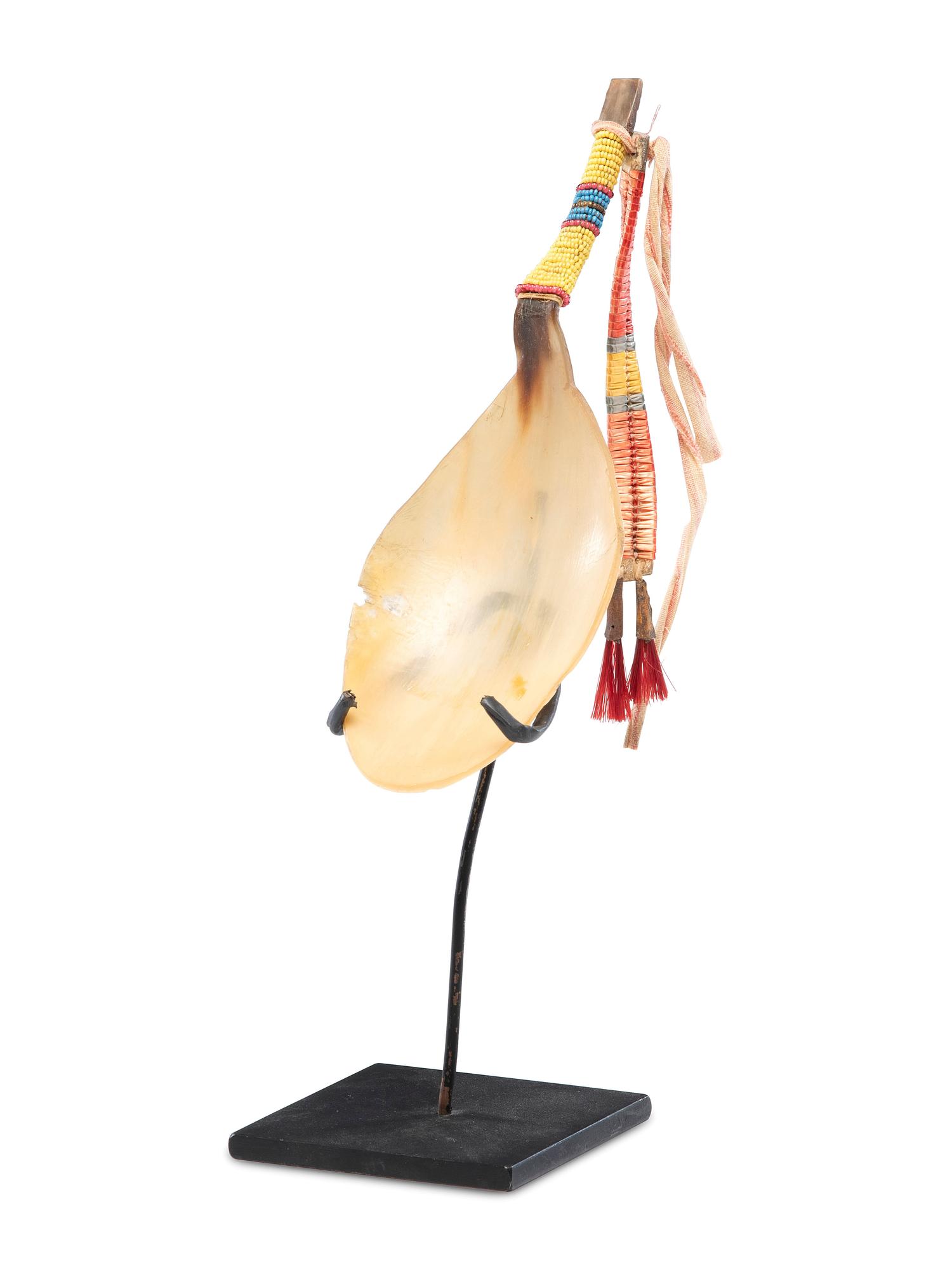 Sioux Beaded and Quilled Horn Spoon
