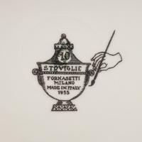 A Pair of Piero Fornasetti Stoviglie Porcelain Plates