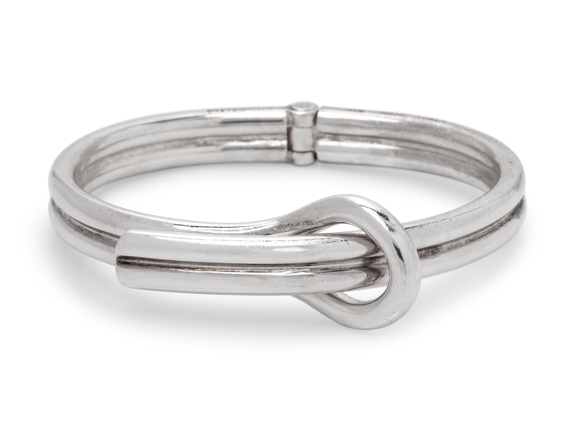 TIFFANY & CO., ITALY, SILVER BANGLE BRACELET